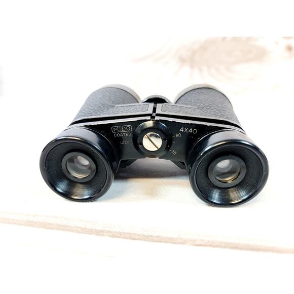 Lot of 2 Vintage Binoculars With Case 4x40 MIDO coated Made In Japan & Germany - Picture 6 of 16